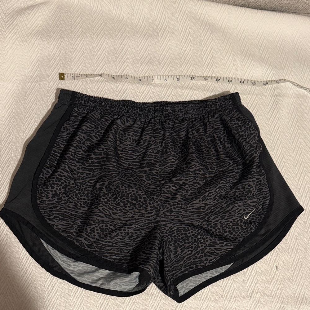 Nike Women's Black Animal Print Shorts